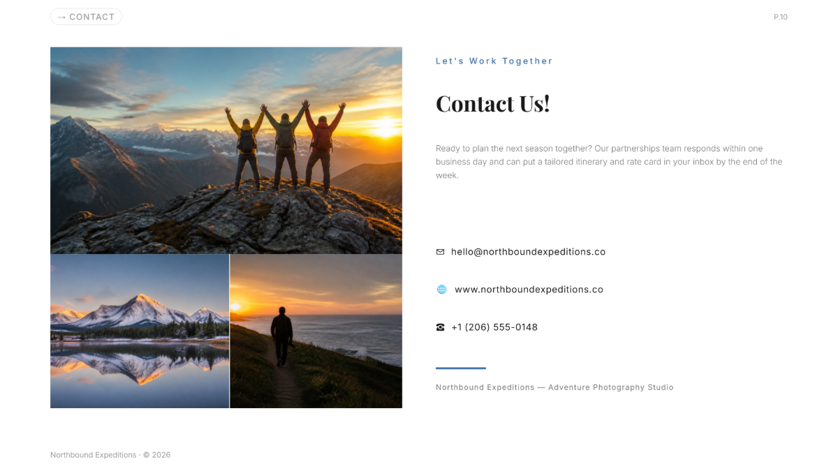 Free Photo Presentation Template to Edit Online