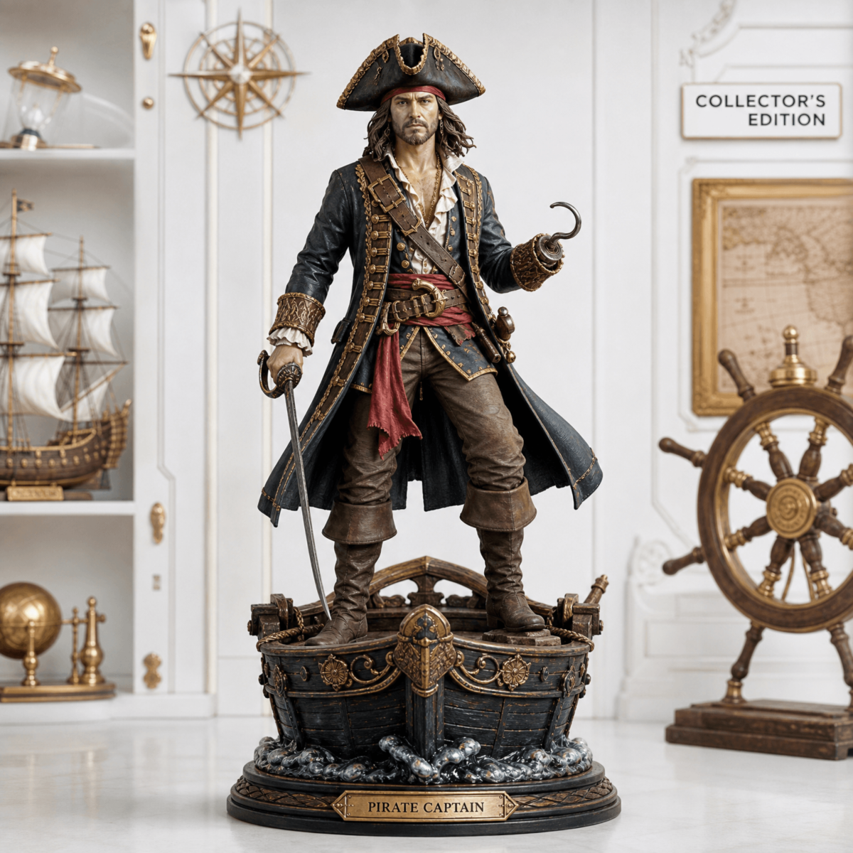 Free Pirate Captain Action Figure Template to Edit Online
