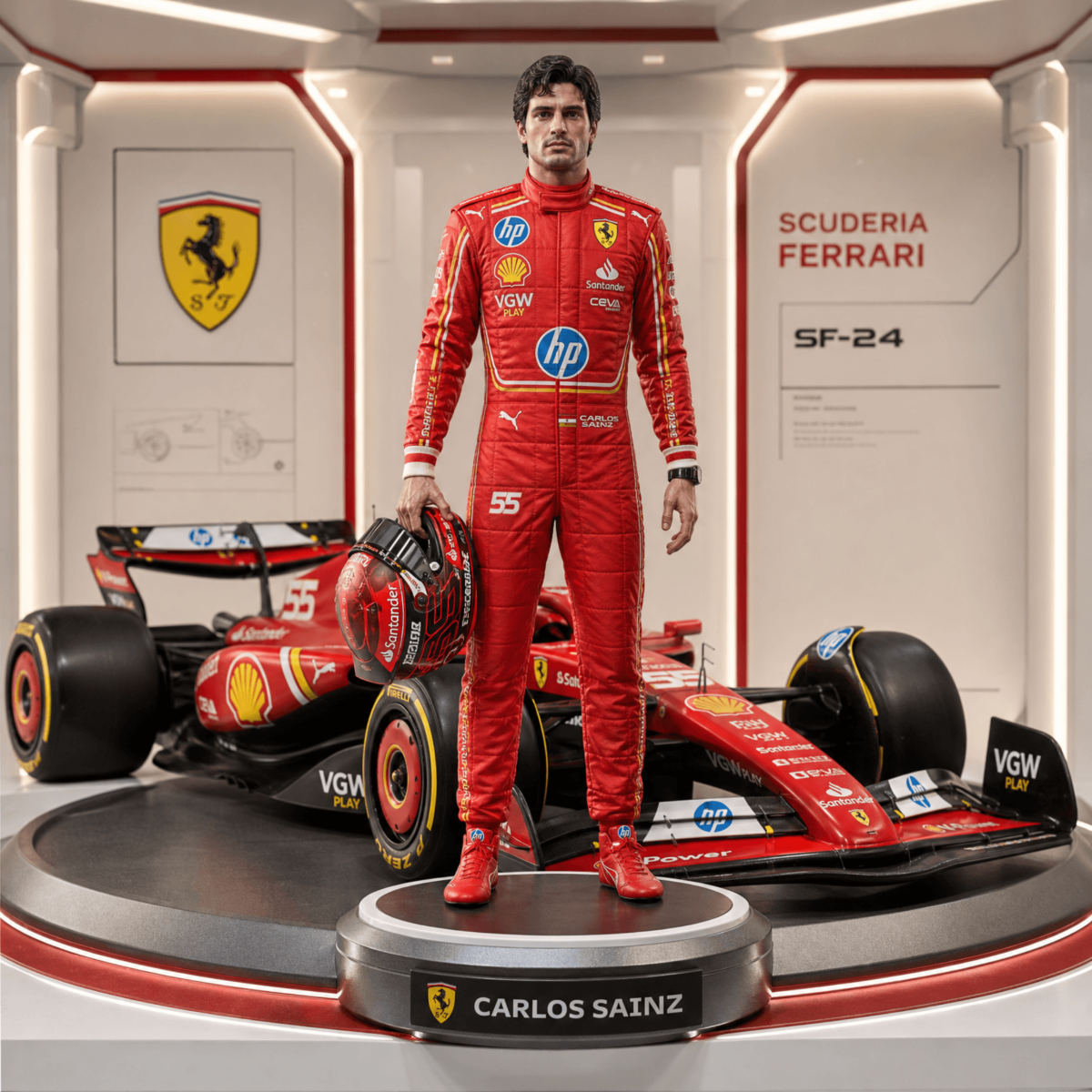Free Racing Driver Action Figure Template to Edit Online