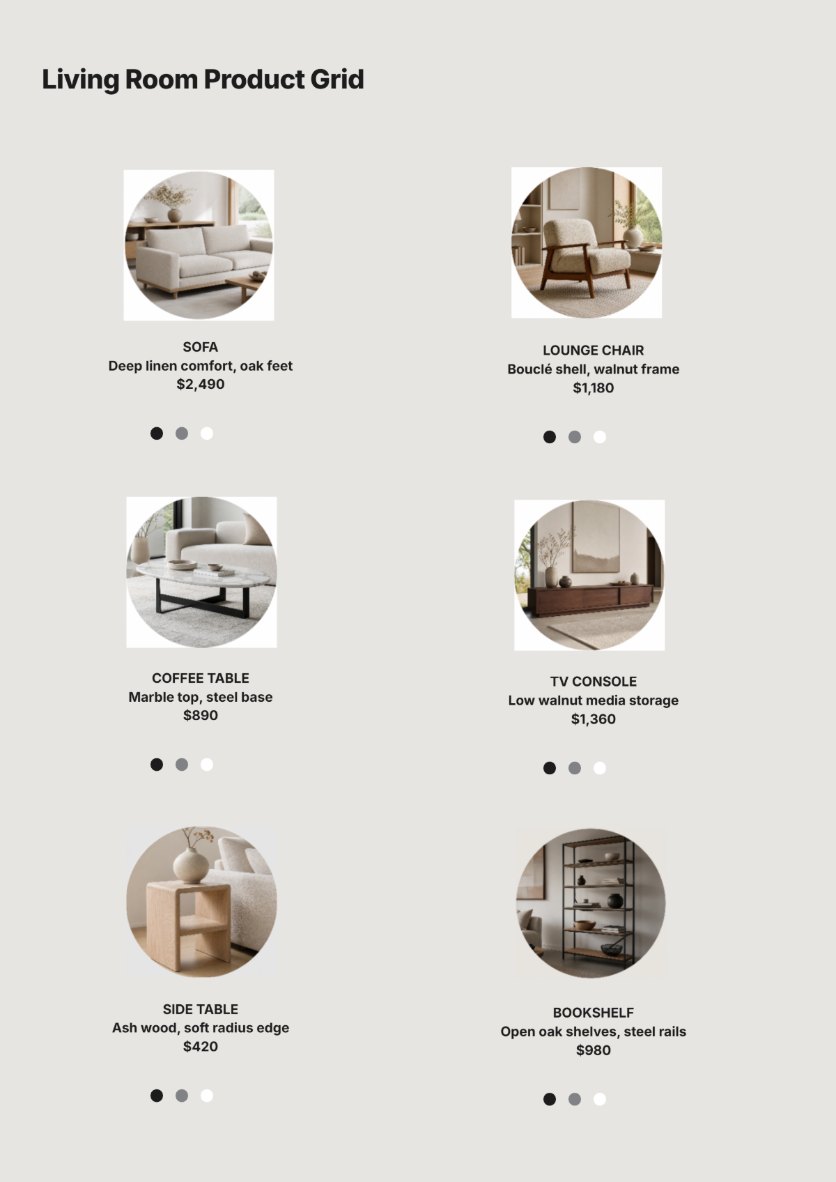 Free Furniture Catalog Template to Edit Online
