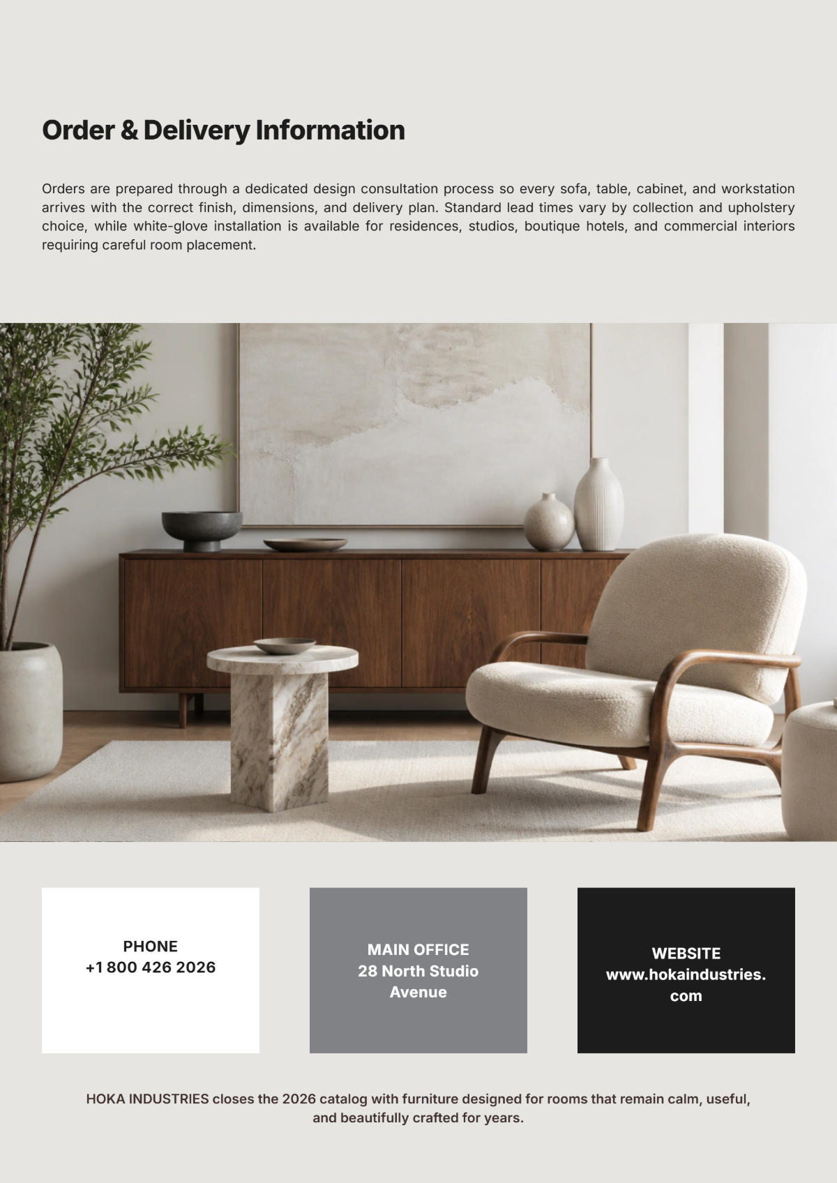 Free Furniture Catalog Template to Edit Online