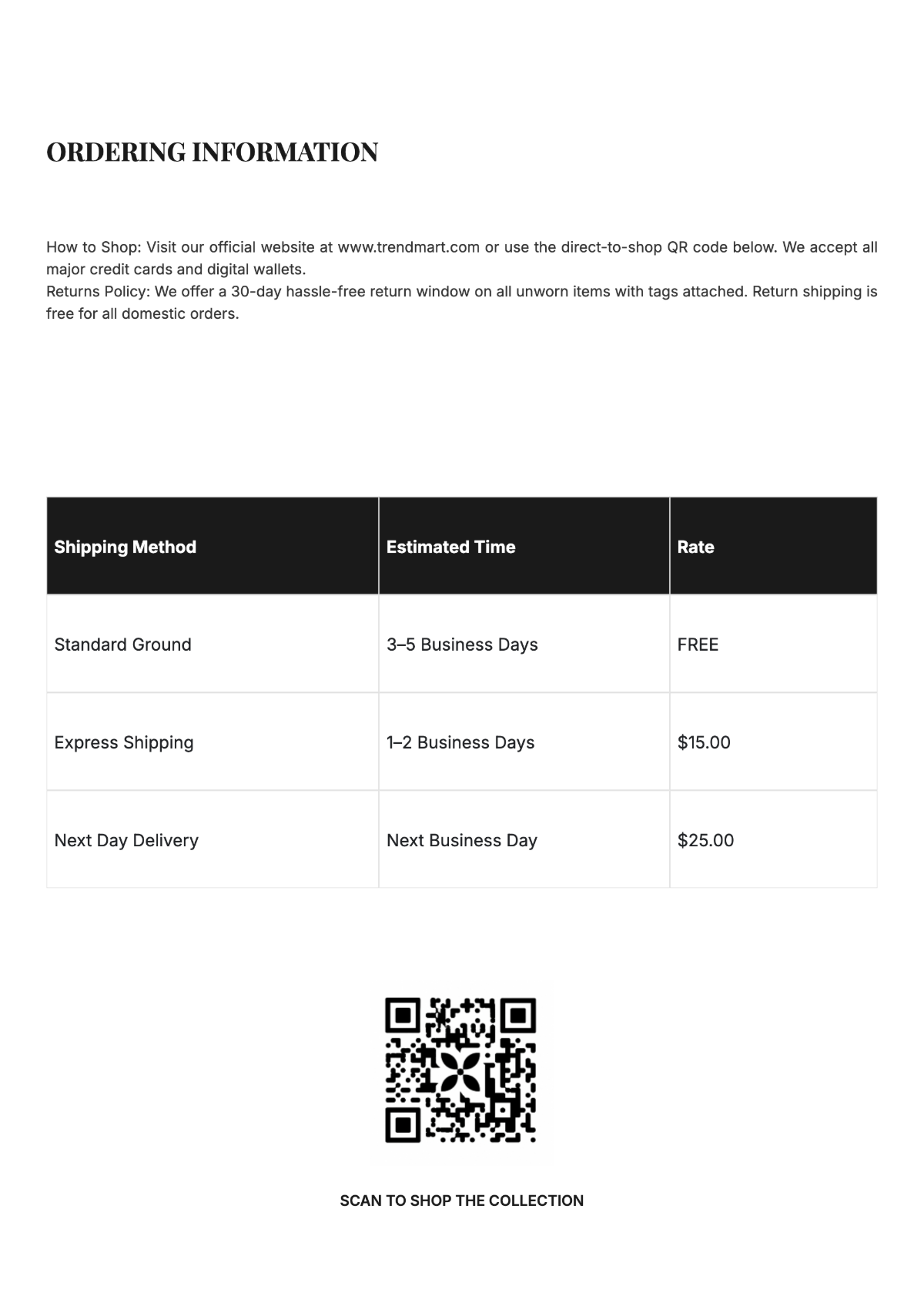 Free Shopping Catalog Template to Edit Online