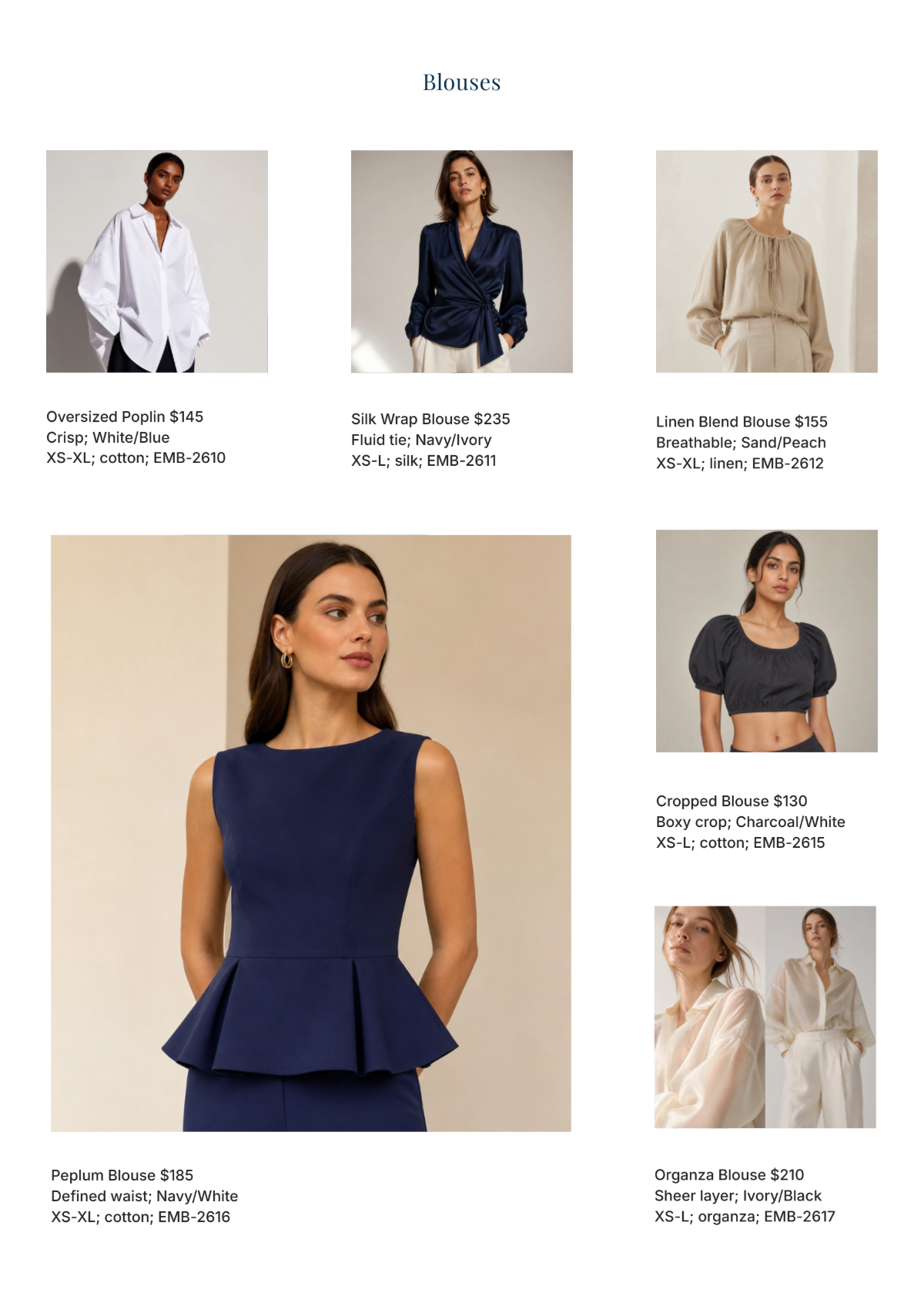Free Clothing Catalog Template to Edit Online