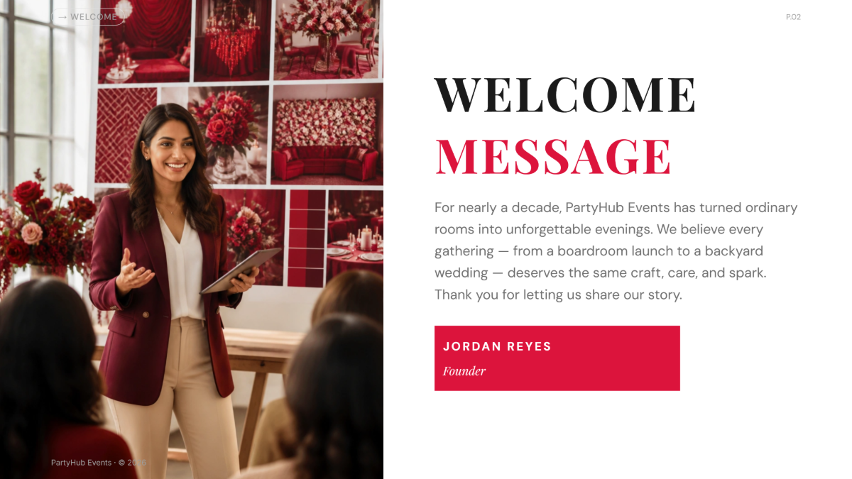 Free Party Presentation Template to Edit Online