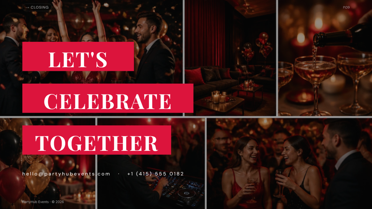 Free Party Presentation Template to Edit Online
