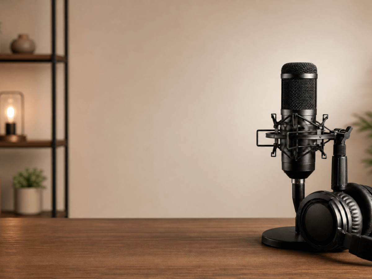 Free Podcast Cover Stock Photo Template to Edit Online