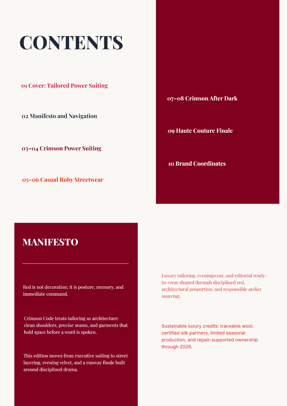 Free Fashion Catalog Template to Edit Online