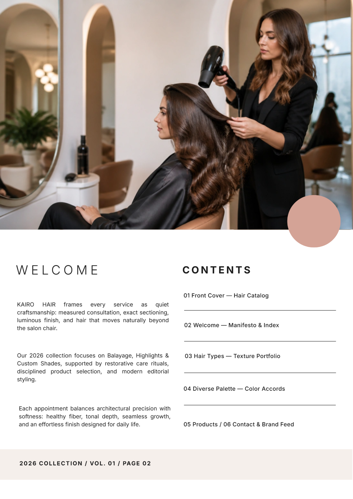 Free Hair Catalog Template to Edit Online