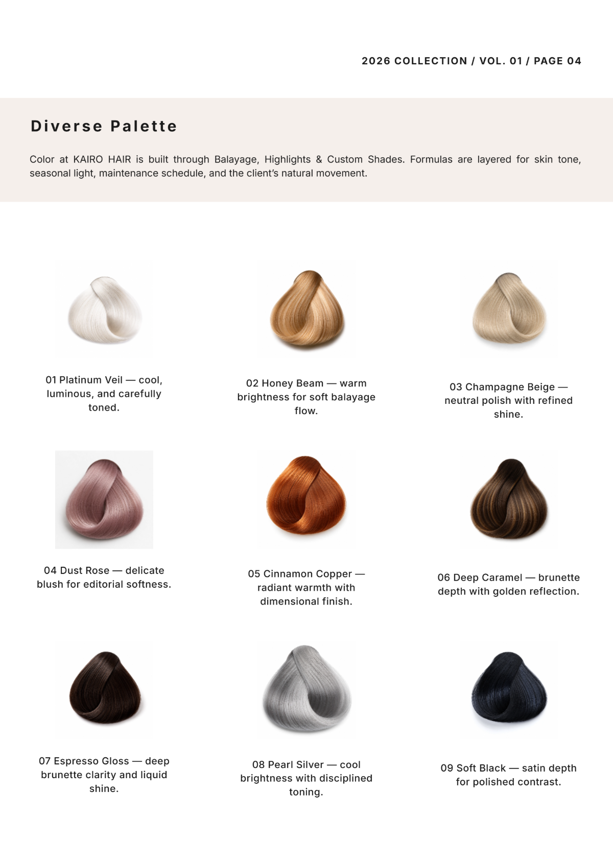 Free Hair Catalog Template to Edit Online