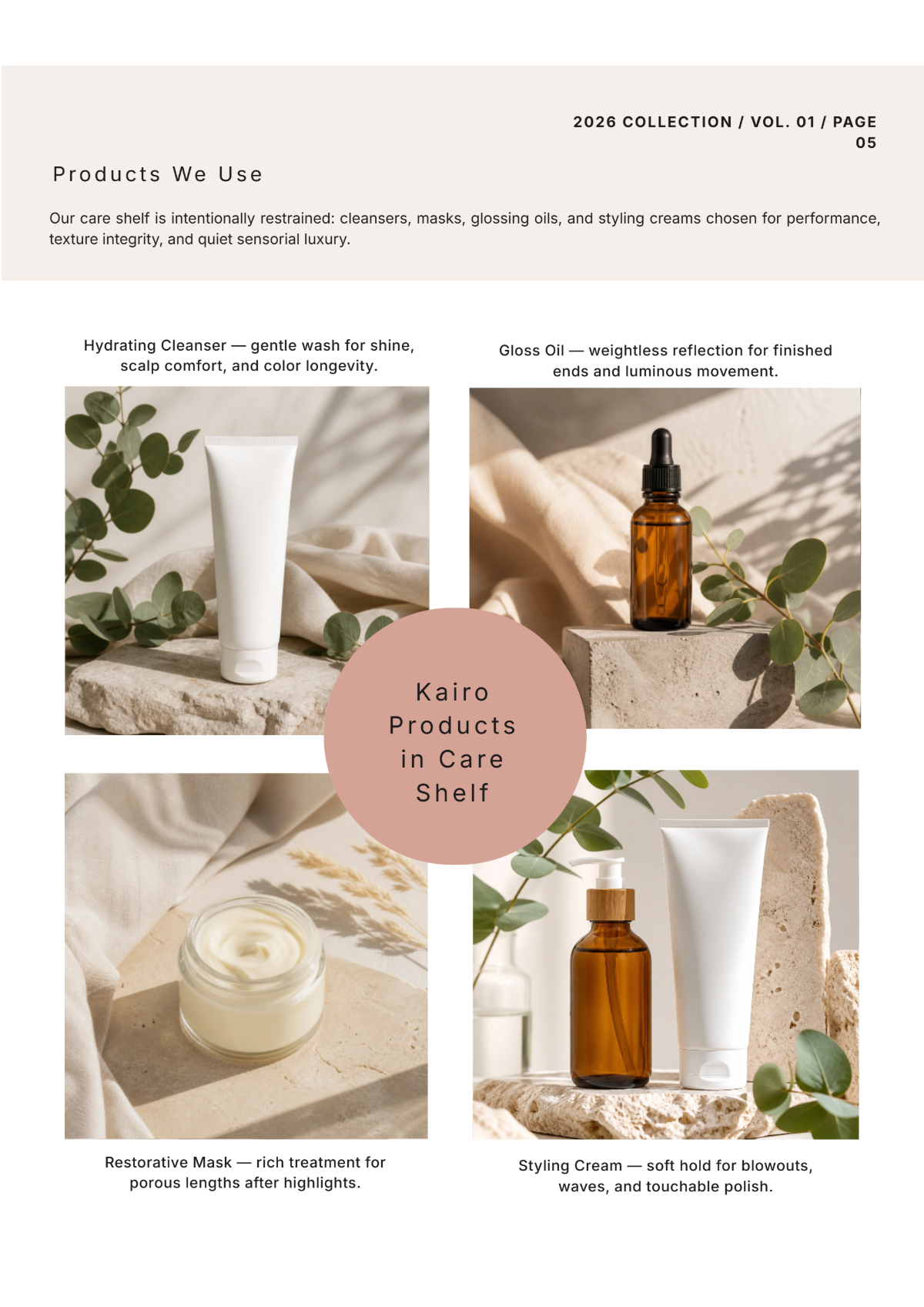 Free Hair Catalog Template to Edit Online