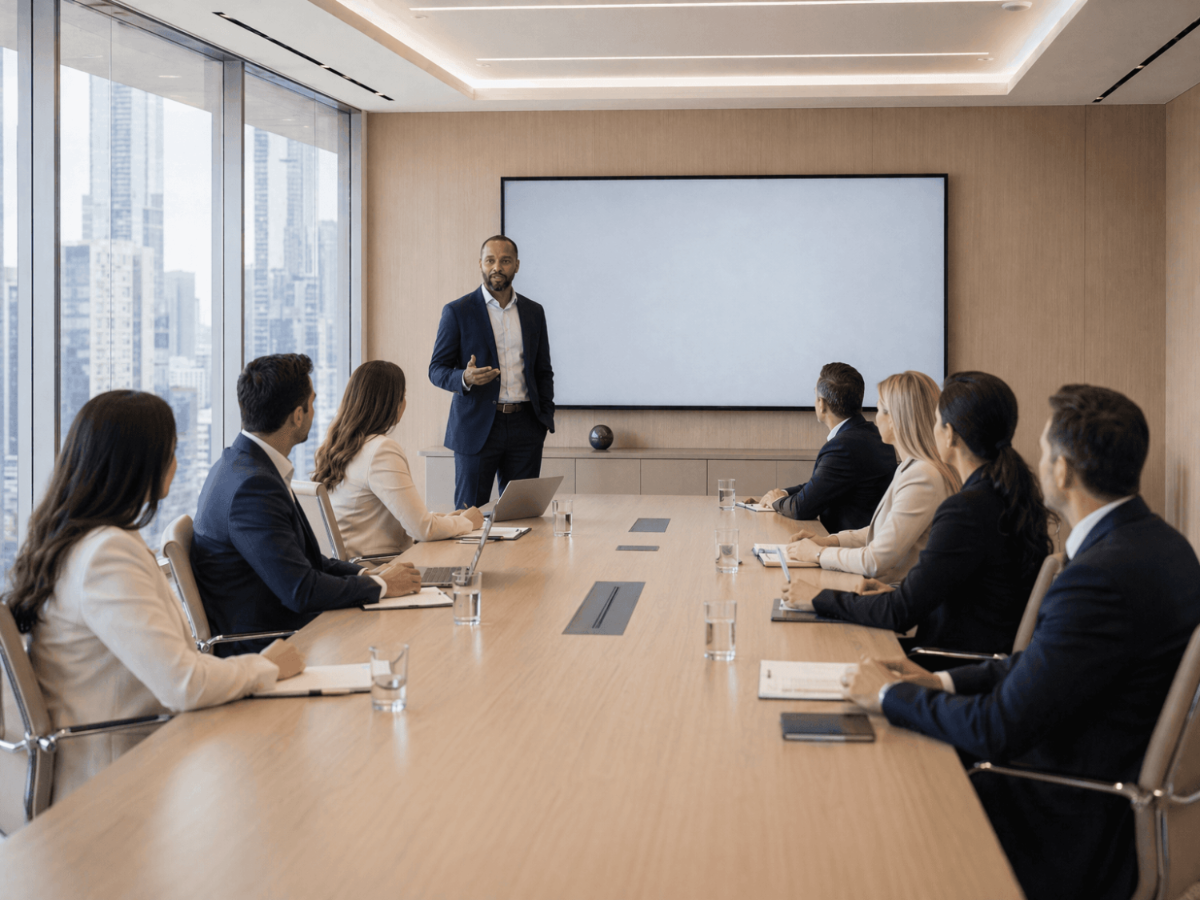 Free Executive Presentation Stock Photo Template to Edit Online