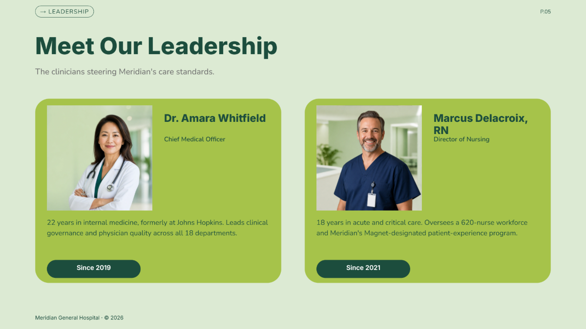 Free Hospital Presentation Template to Edit Online