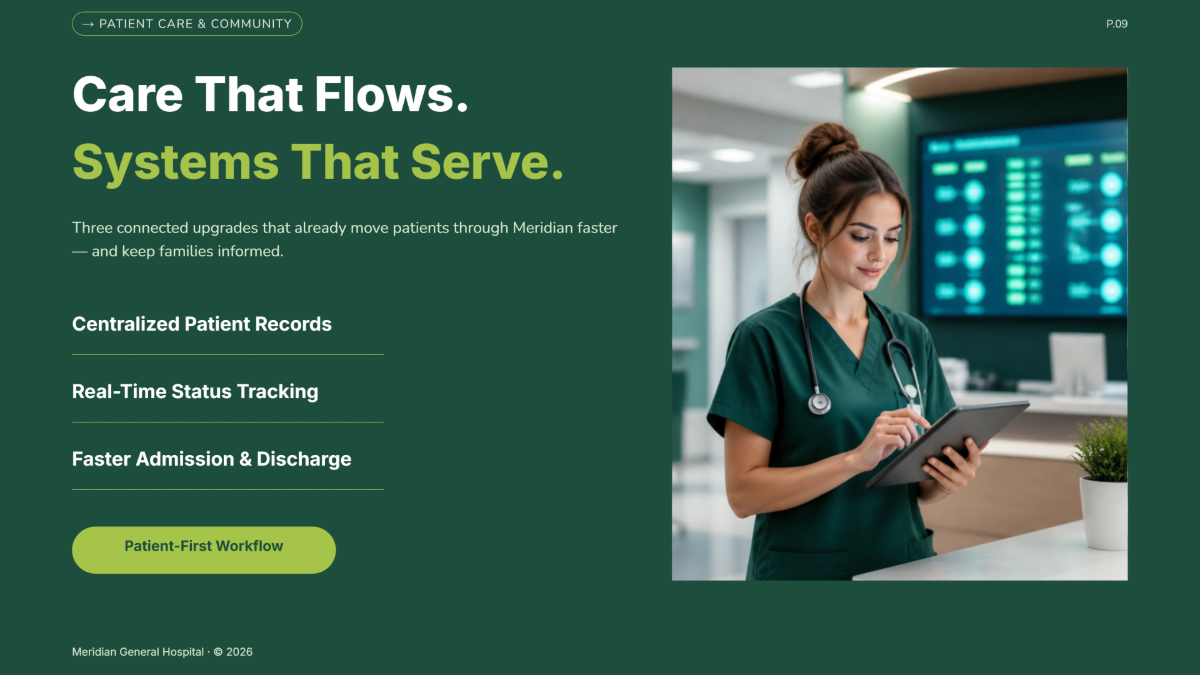 Free Hospital Presentation Template to Edit Online