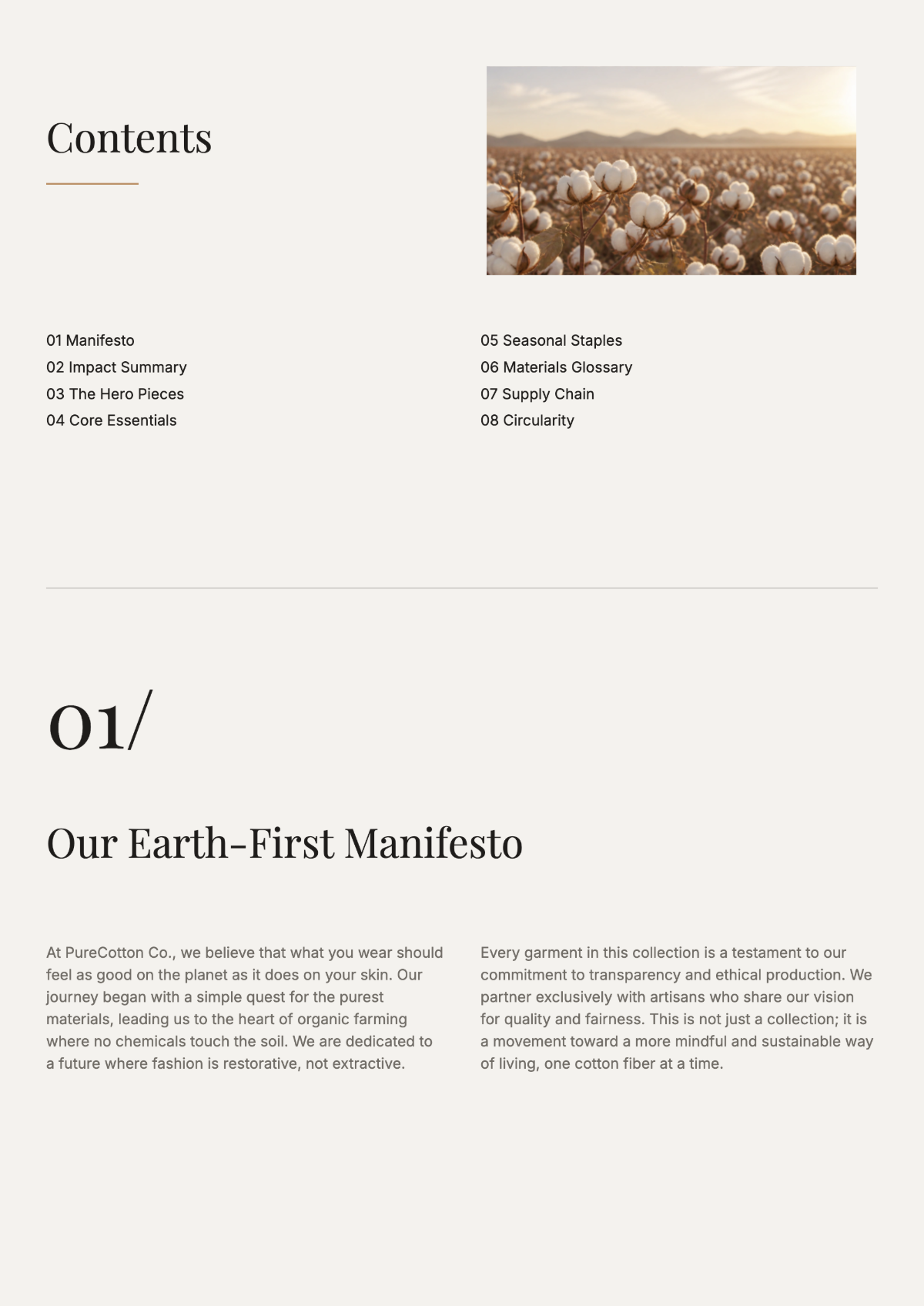Free Sustainable Fashion Catalog Template to Edit Online
