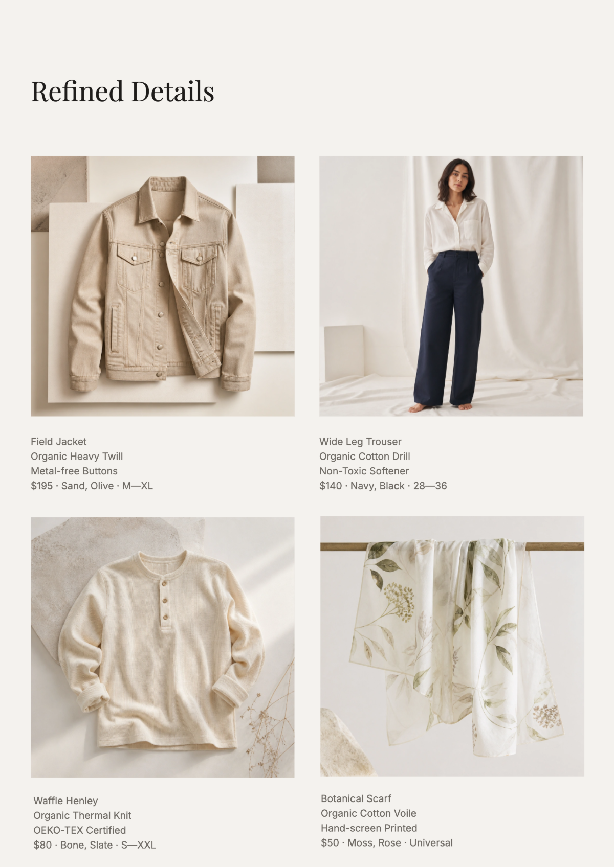 Free Sustainable Fashion Catalog Template to Edit Online