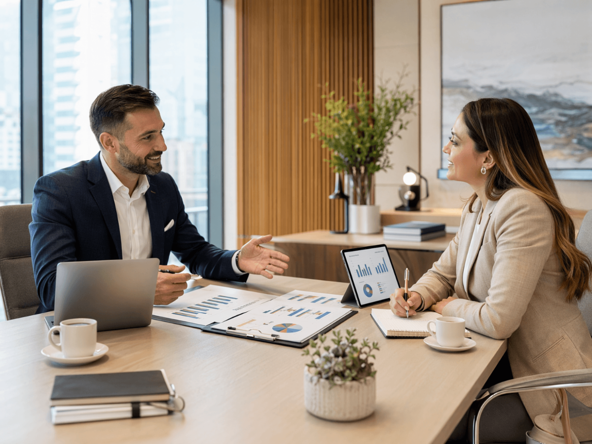 Free Client Consultation Stock Photo Template to Edit Online