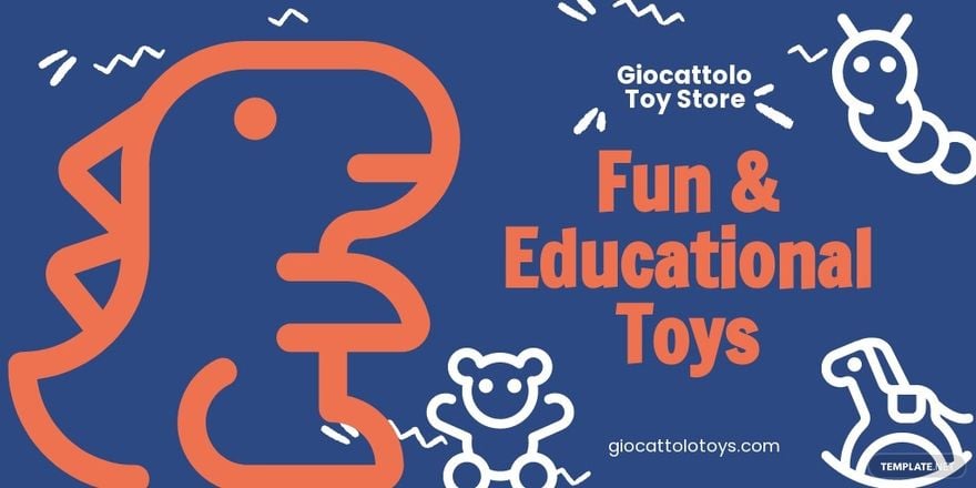 Free Toy Store Twitter Post Template