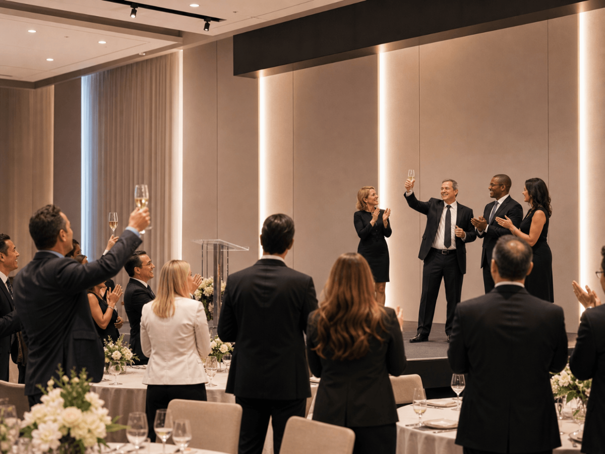 Free Business Success Celebration Stock Photo Template to Edit Online