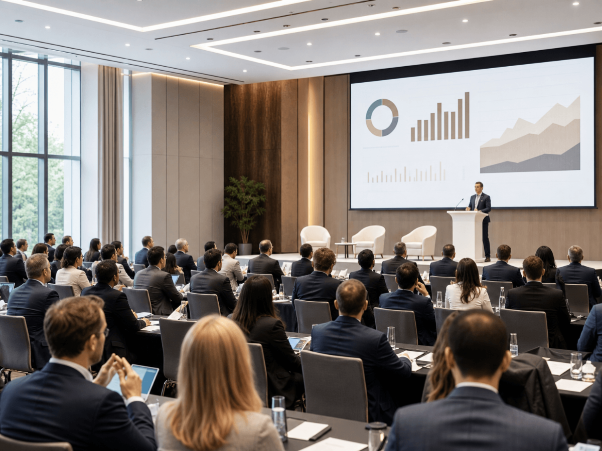 Free Business Conference Stock Photo Template to Edit Online