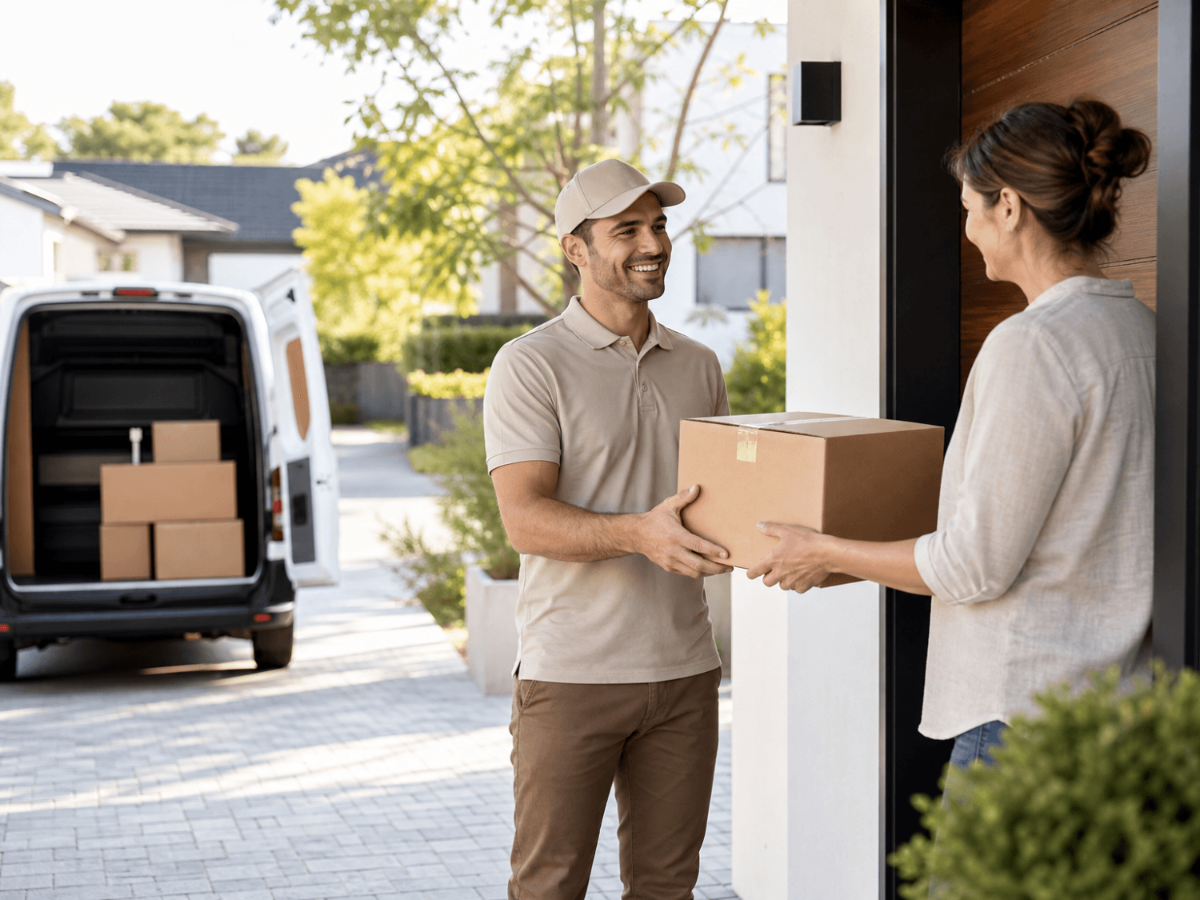 Free Package Delivery Stock Photo Template to Edit Online