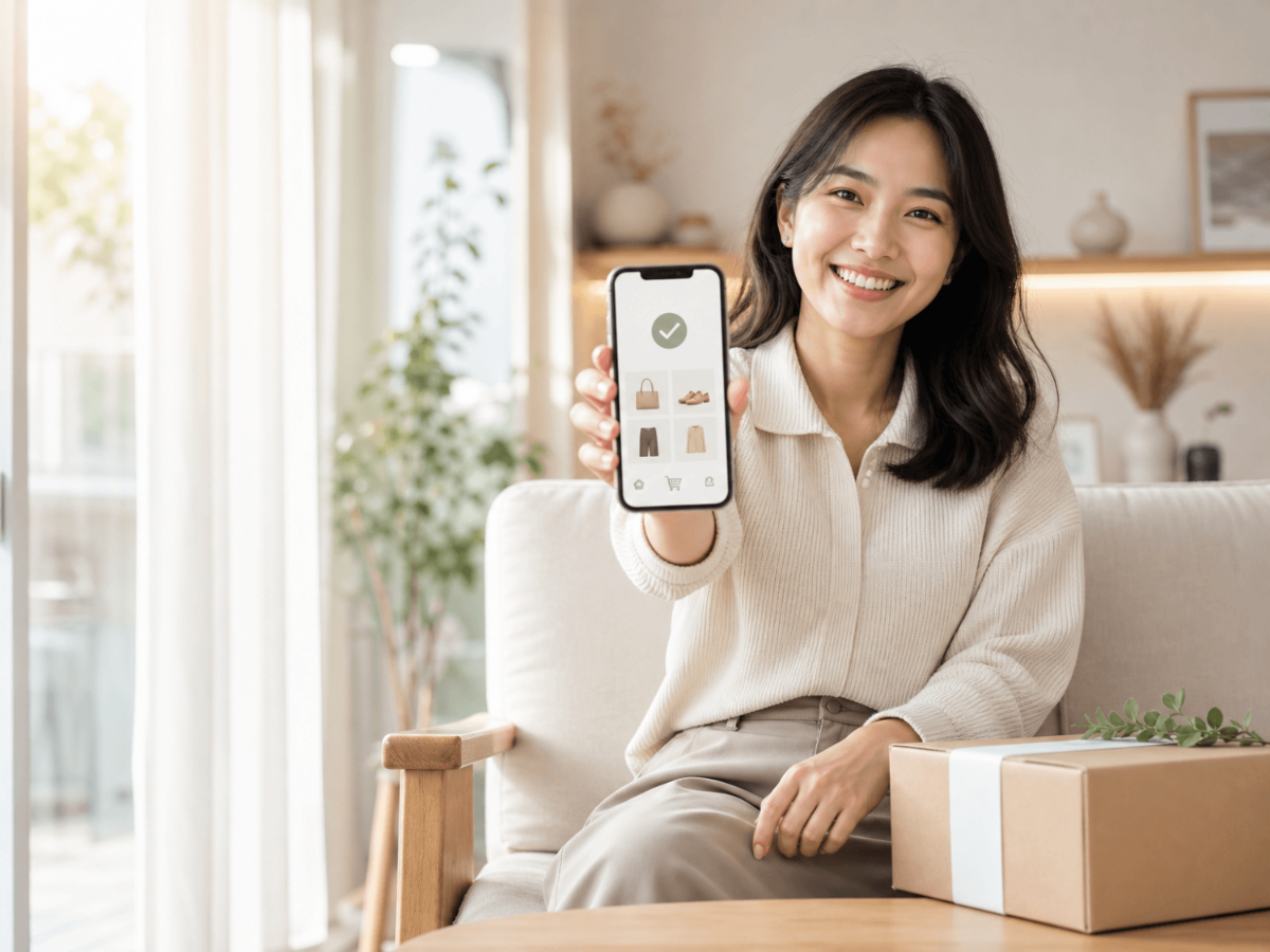 Free Online Shopping Experience Stock Photo Template to Edit Online
