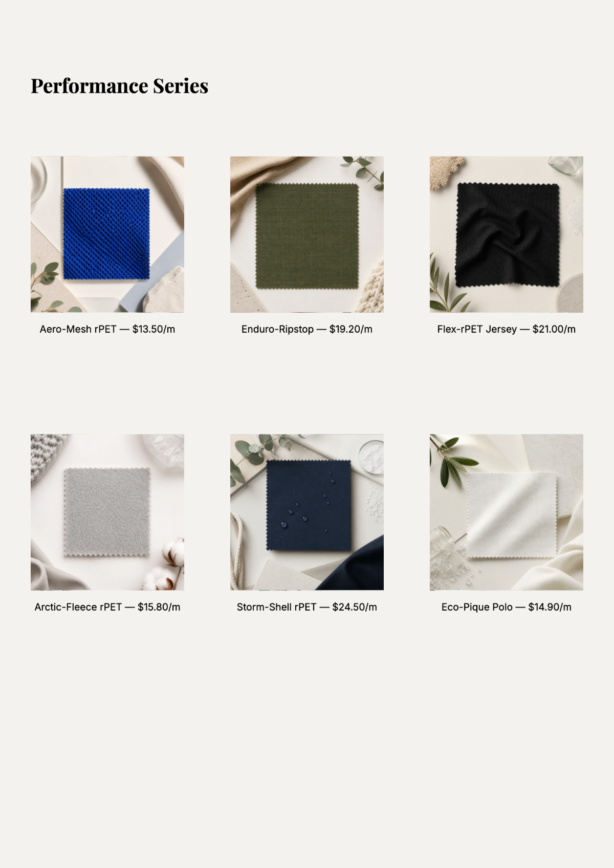 Free Sustainable Fashion Textile Catalog Template to Edit Online