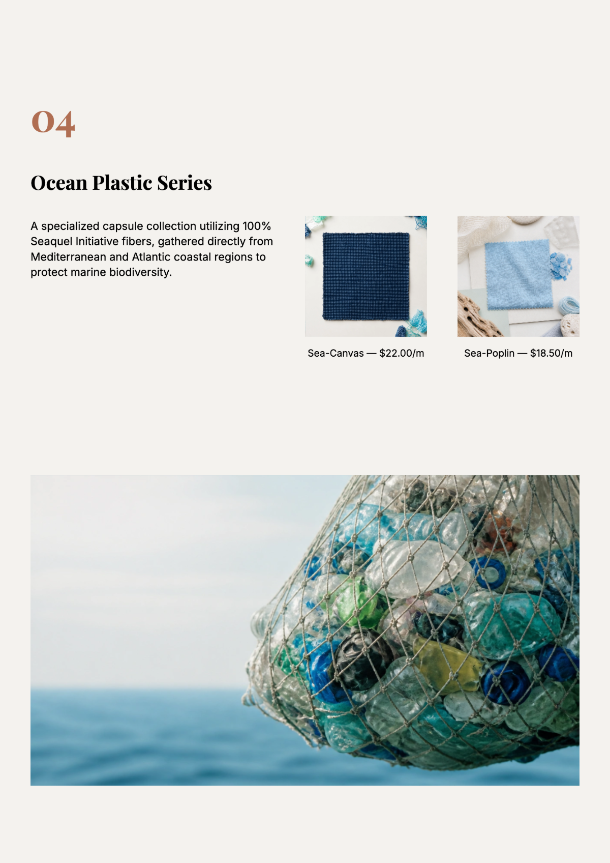 Free Sustainable Fashion Textile Catalog Template to Edit Online
