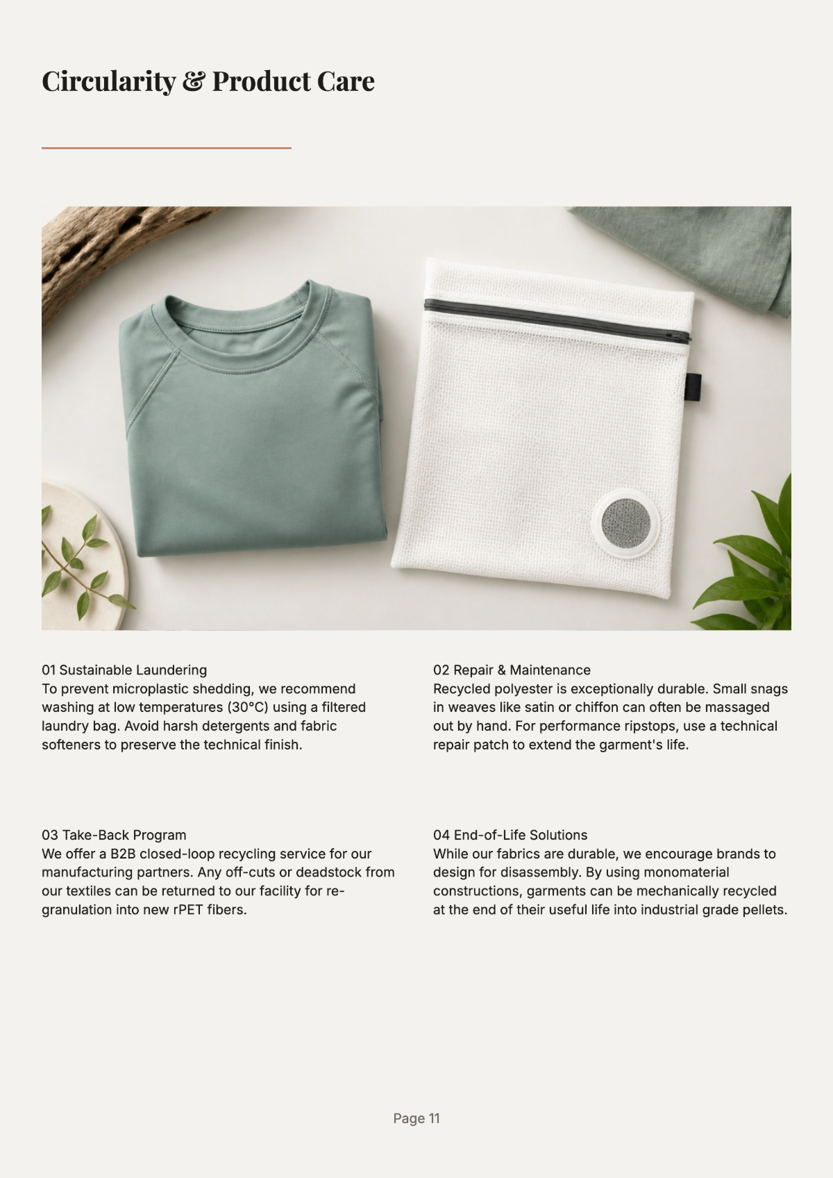 Free Sustainable Fashion Textile Catalog Template to Edit Online