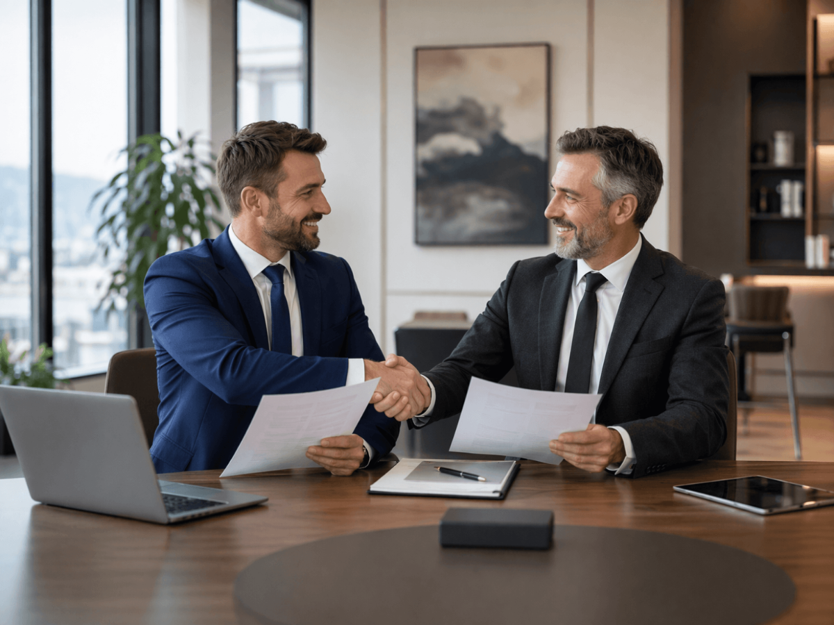 Free Business Partnership Stock Photo Template to Edit Online