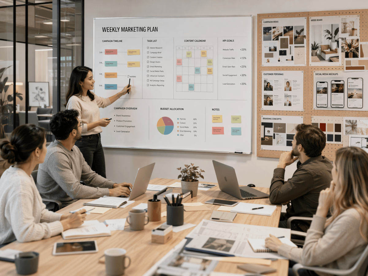 Free Marketing Strategy Session Stock Photo Template to Edit Online