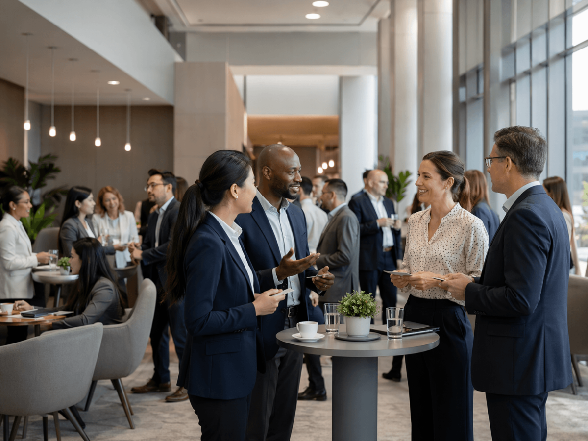 Free Networking Event Stock Photo Template to Edit Online