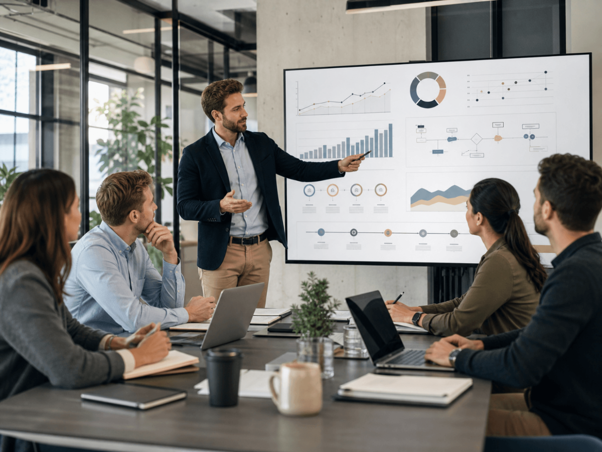 Free Startup Pitch Meeting Stock Photo Template to Edit Online
