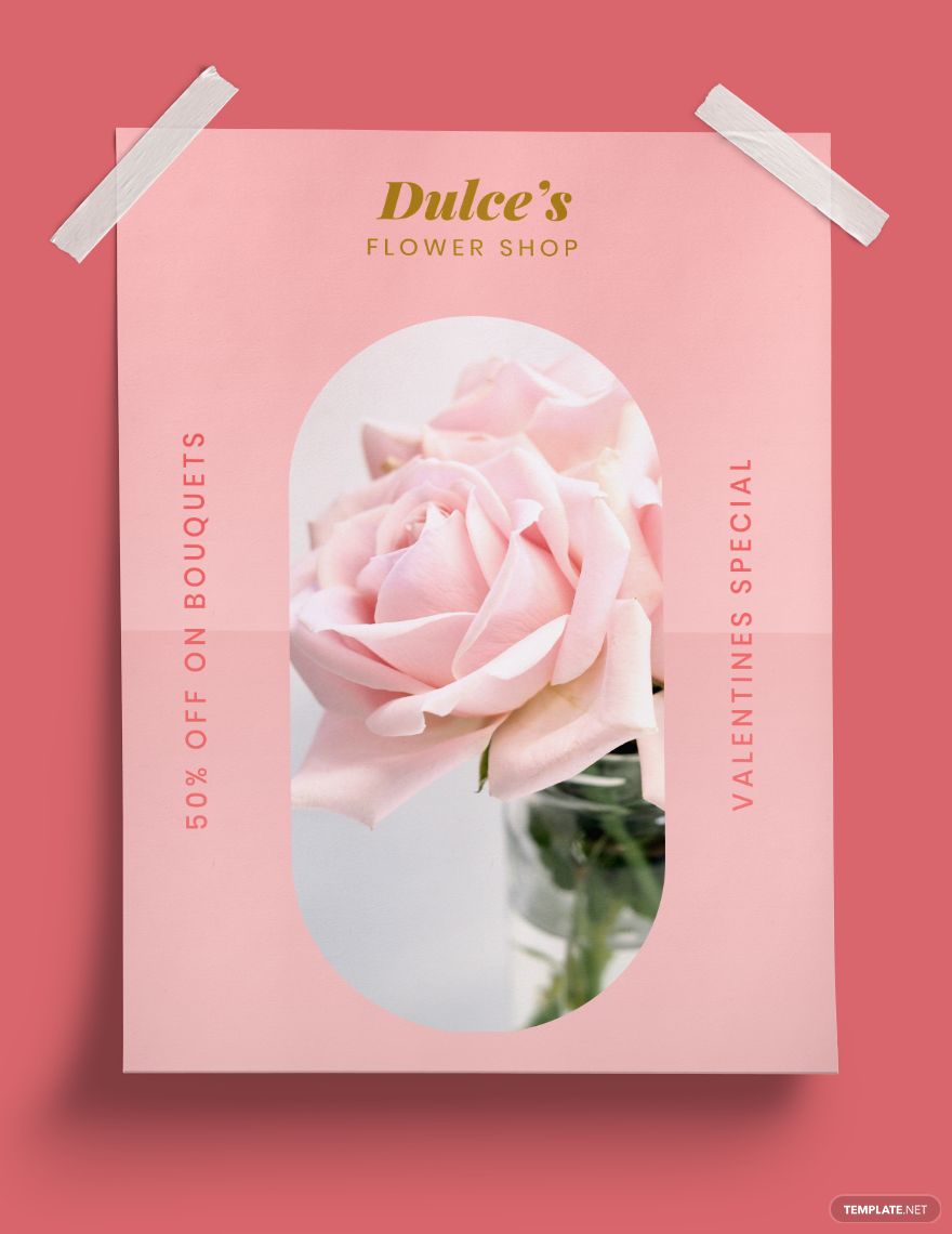 Valentines Retail Poster Template in Illustrator