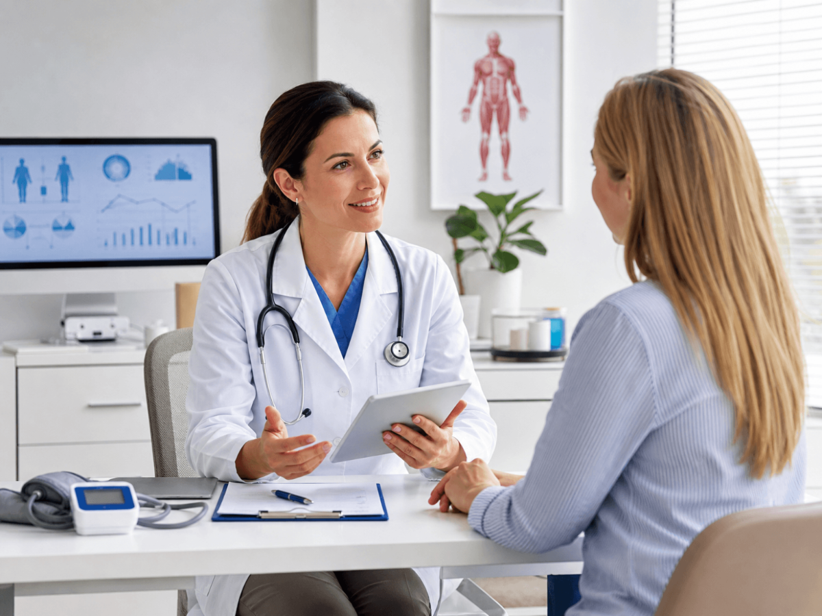 Free Medical Consultation Stock Photo Template to Edit Online