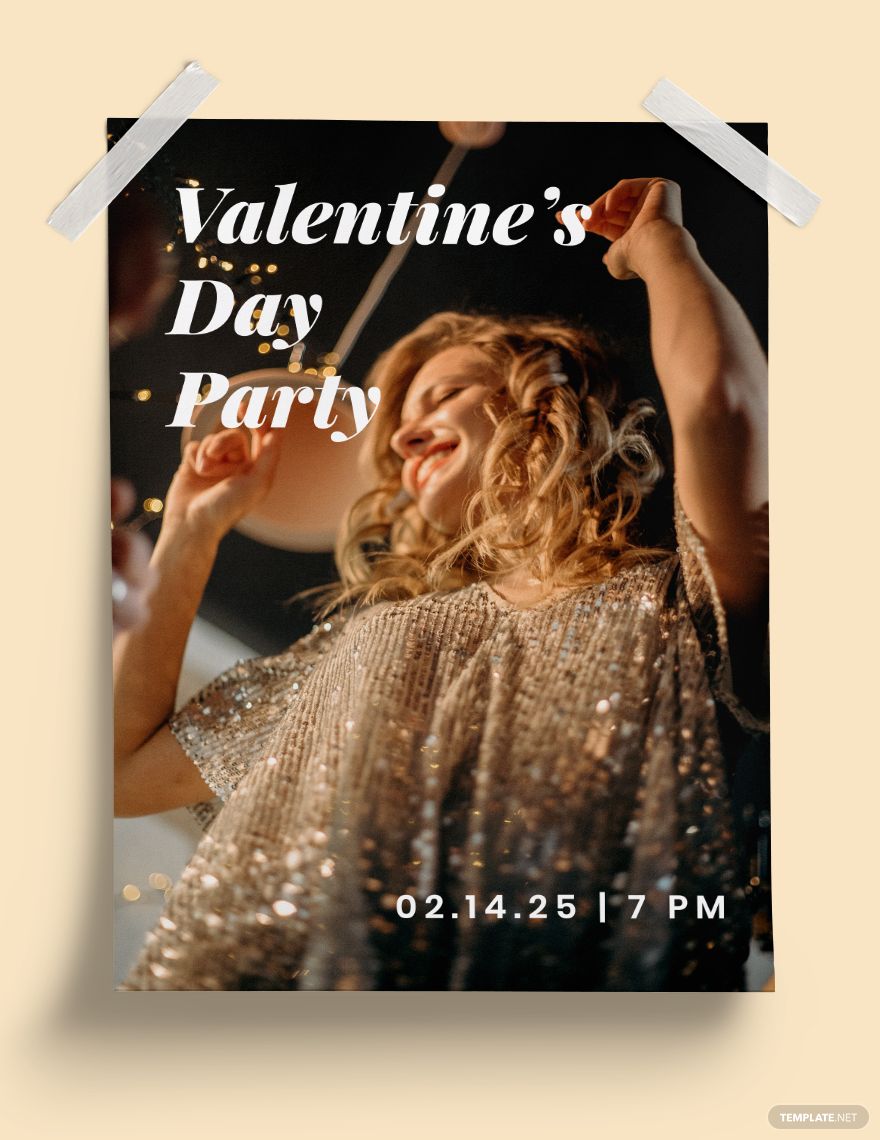 Valentines Day Event Poster Template