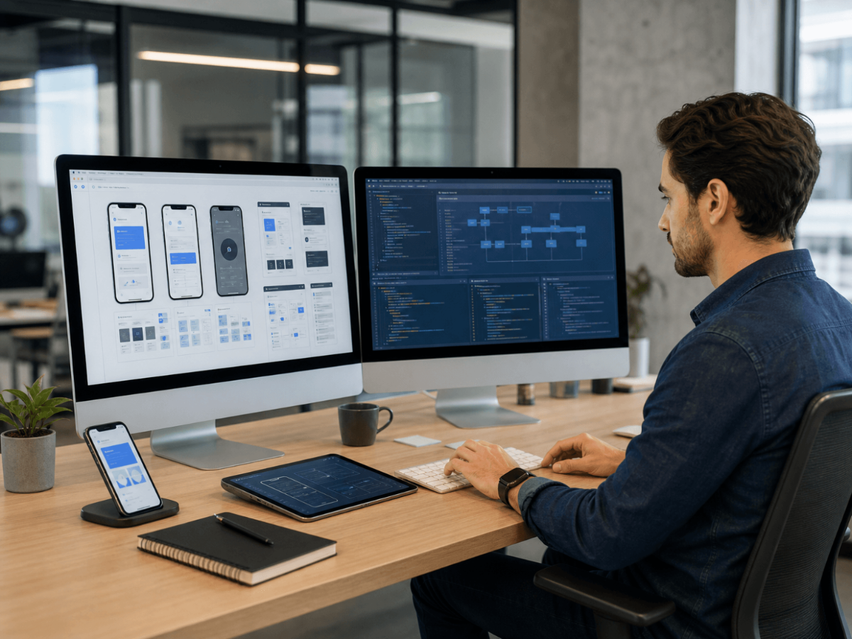 Free App Development Stock Photo Template to Edit Online