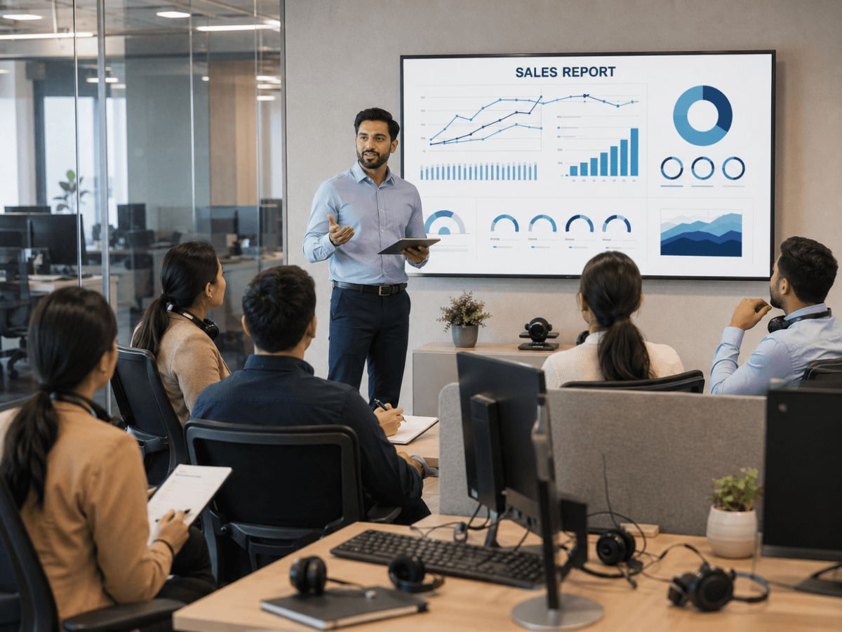 Free Sales Meeting Stock Photo Template to Edit Online