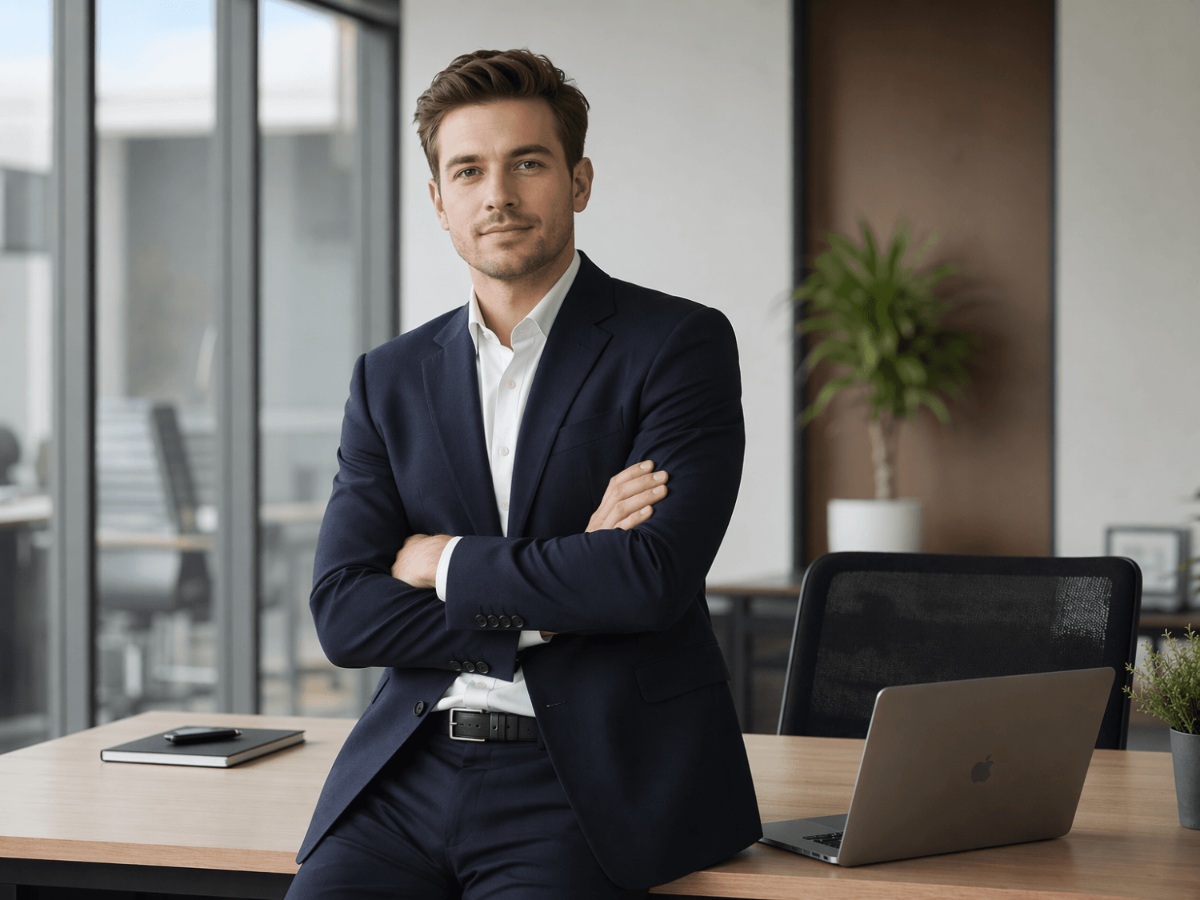 Free Young Entrepreneur Stock Photo Template to Edit Online