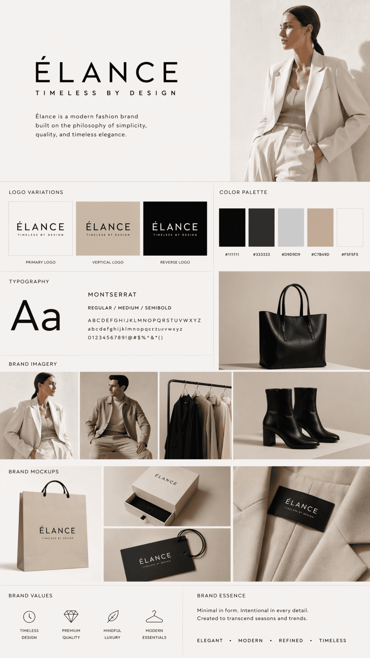Fashion Brand Kit - AI Brand Kit Generator, Create Brand Identity Designs Online