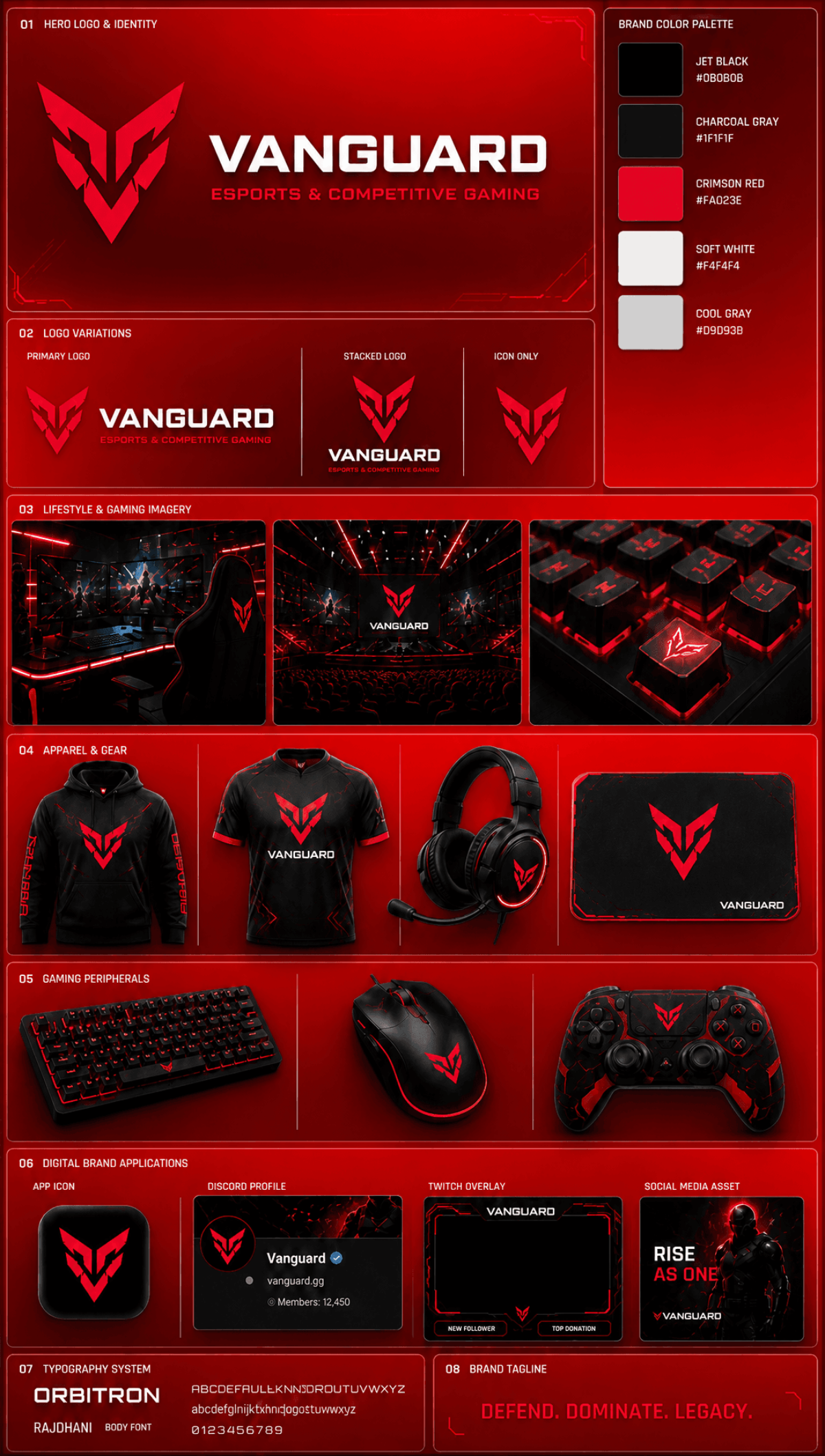Gaming Brand Kit - AI Brand Kit Generator, Create Brand Identity Designs Online