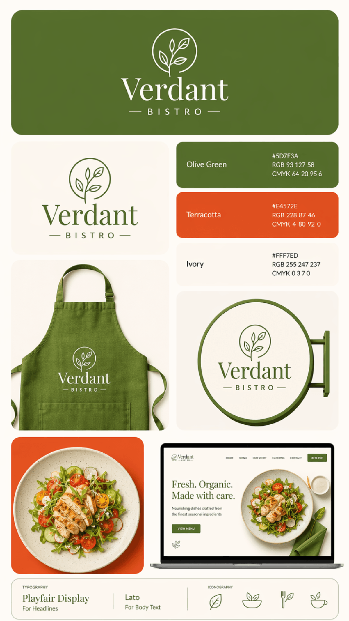 Restaurant Brand Kit Template