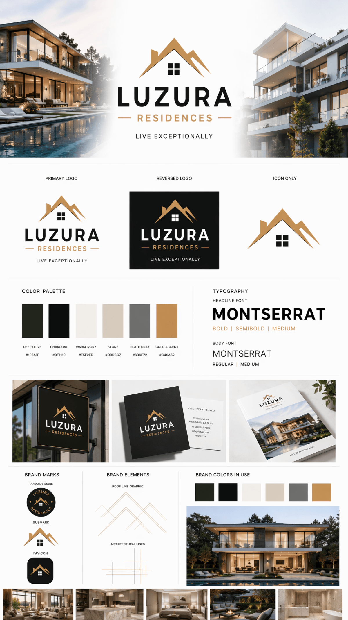 Real Estate Brand Kit - AI Brand Kit Generator, Create Brand Identity Designs Online