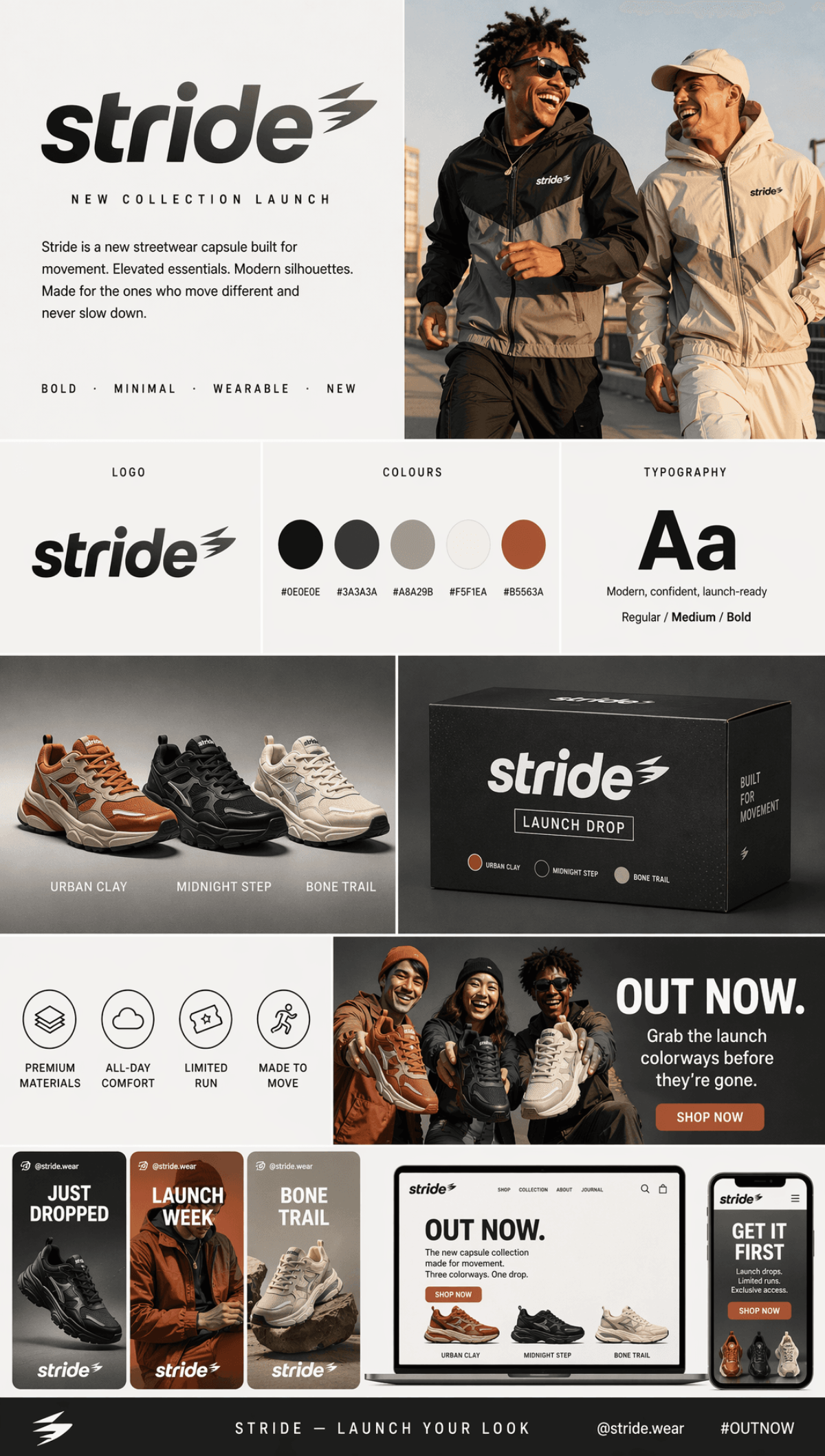 Product Launch Brand Kit - AI Brand Kit Generator, Create Brand Identity Designs Online