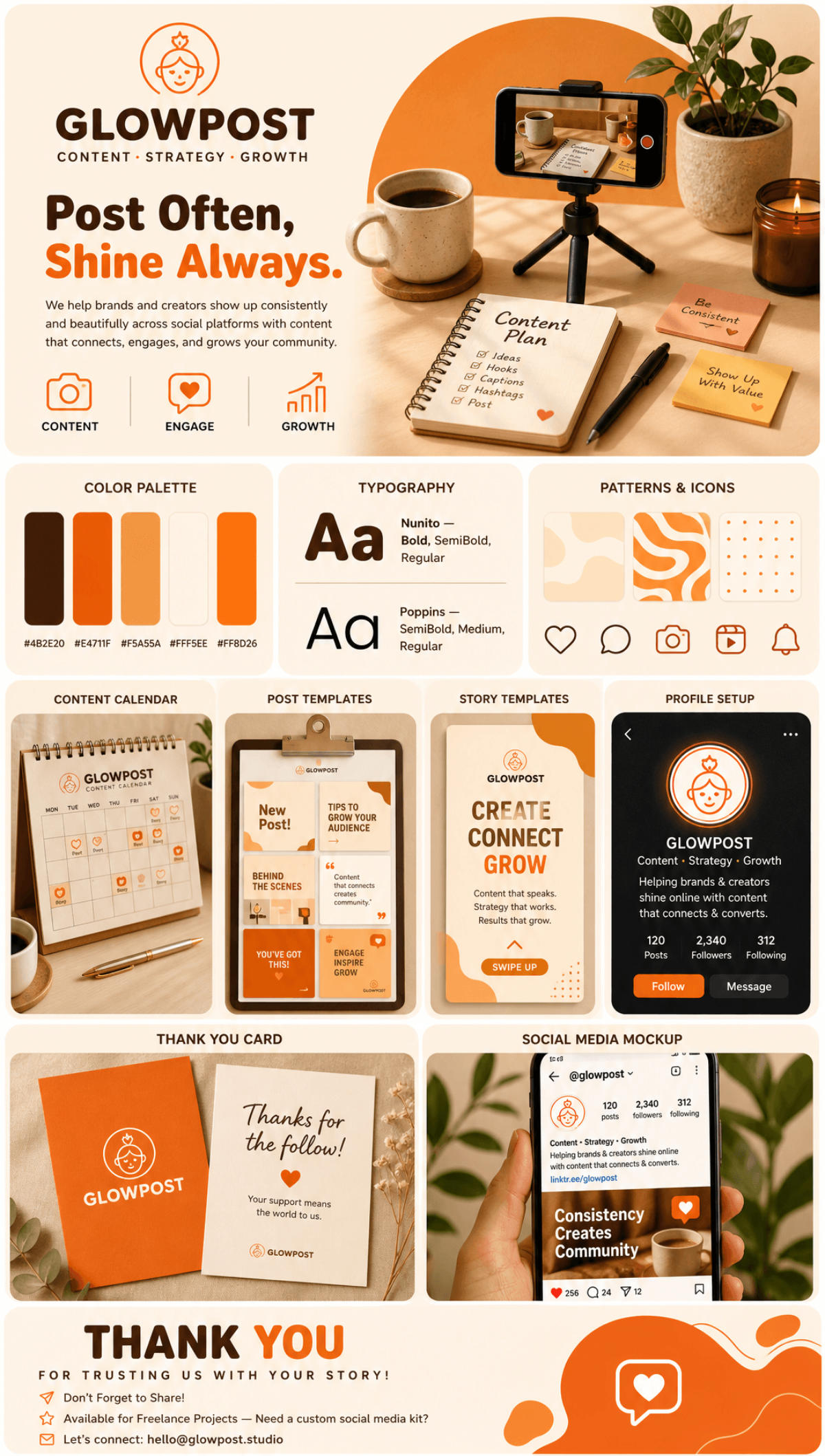 Social Media Branding Brand Kit - AI Brand Kit Generator, Create Brand Identity Designs Online