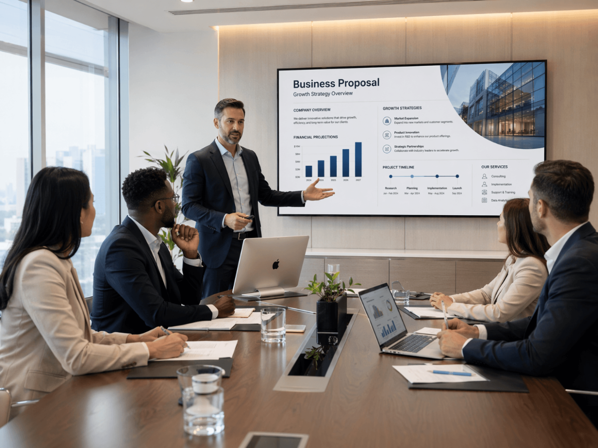 Free Client Meeting Stock Photo Template to Edit Online