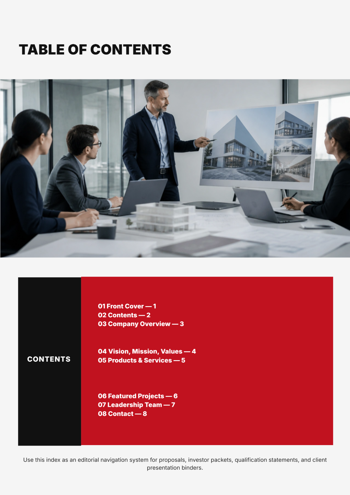 Free Construction Catalog Template to Edit Online