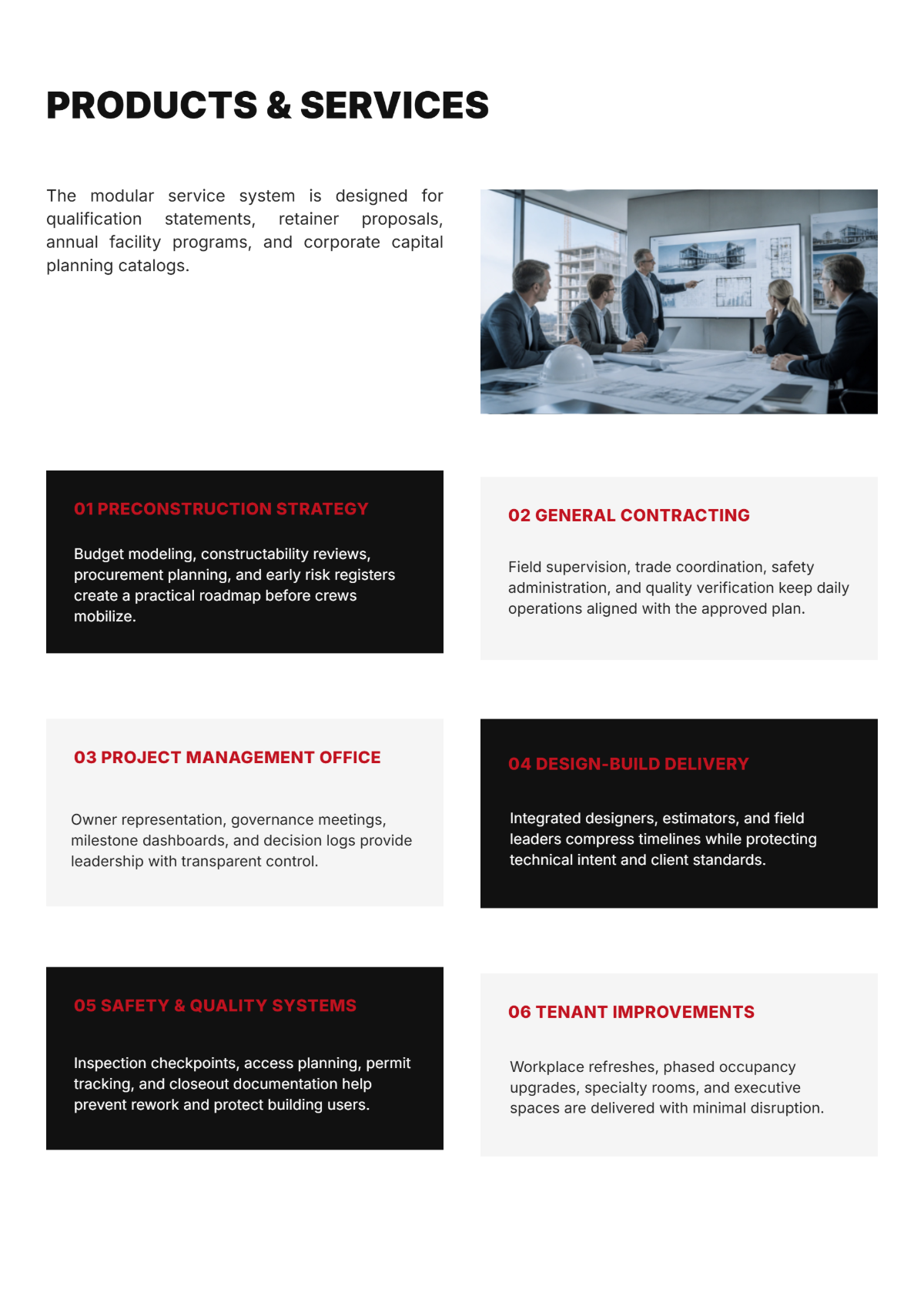 Free Construction Catalog Template to Edit Online