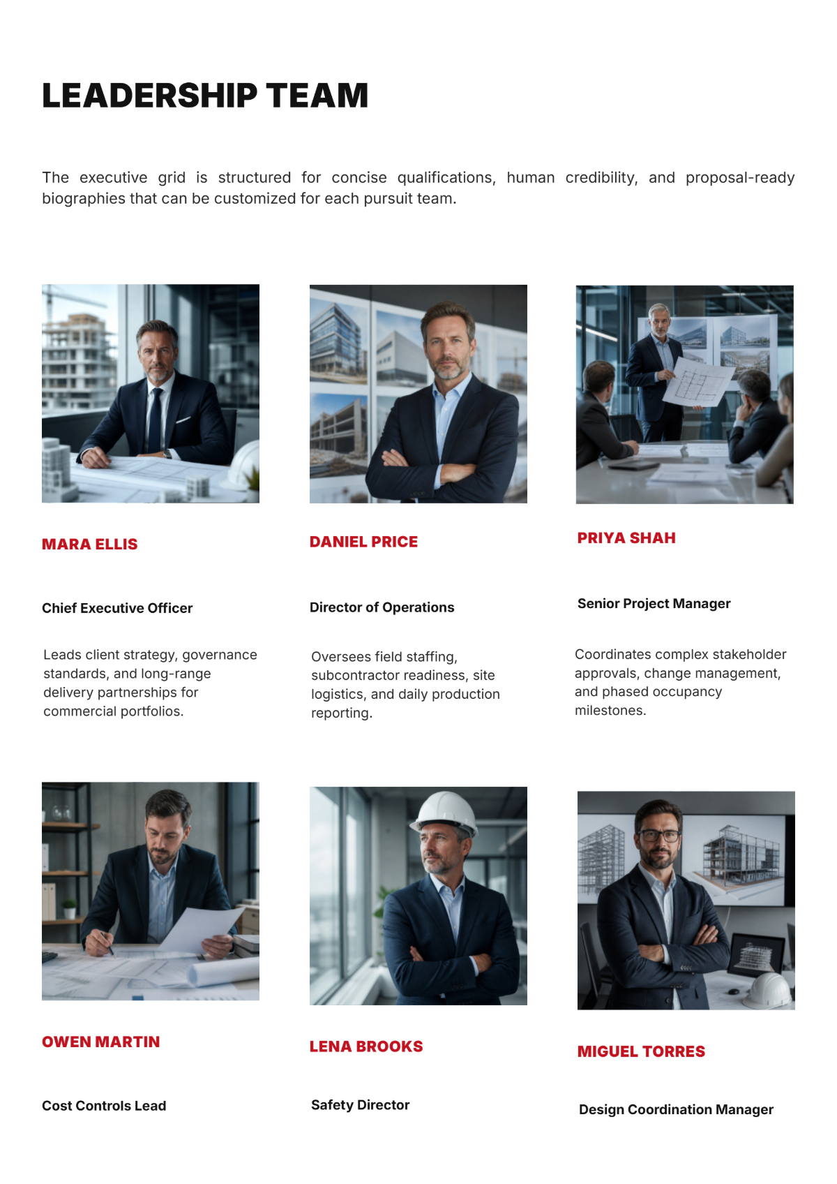 Free Construction Catalog Template to Edit Online