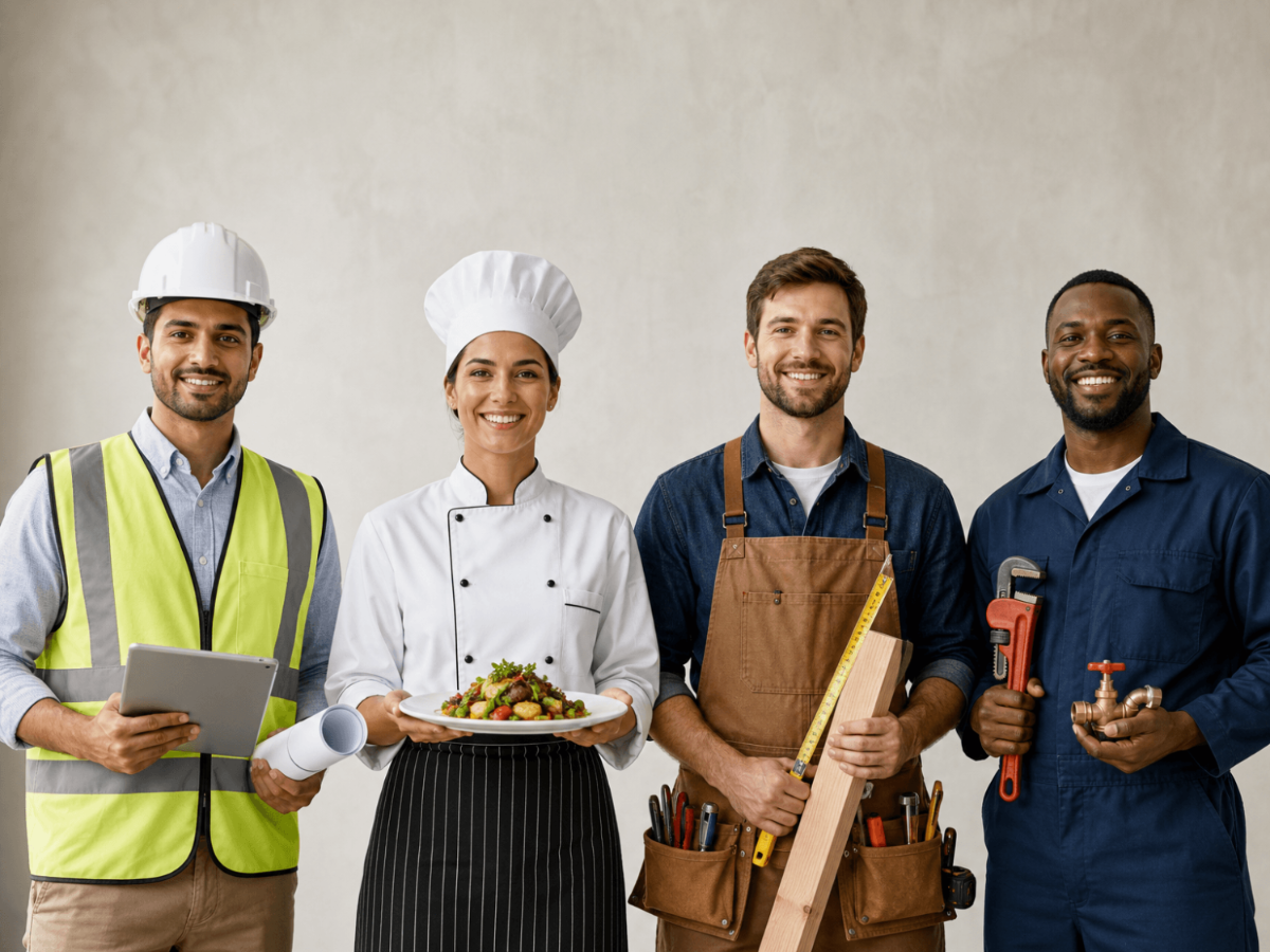 Free Skilled Worker Stock Photo Template to Edit Online