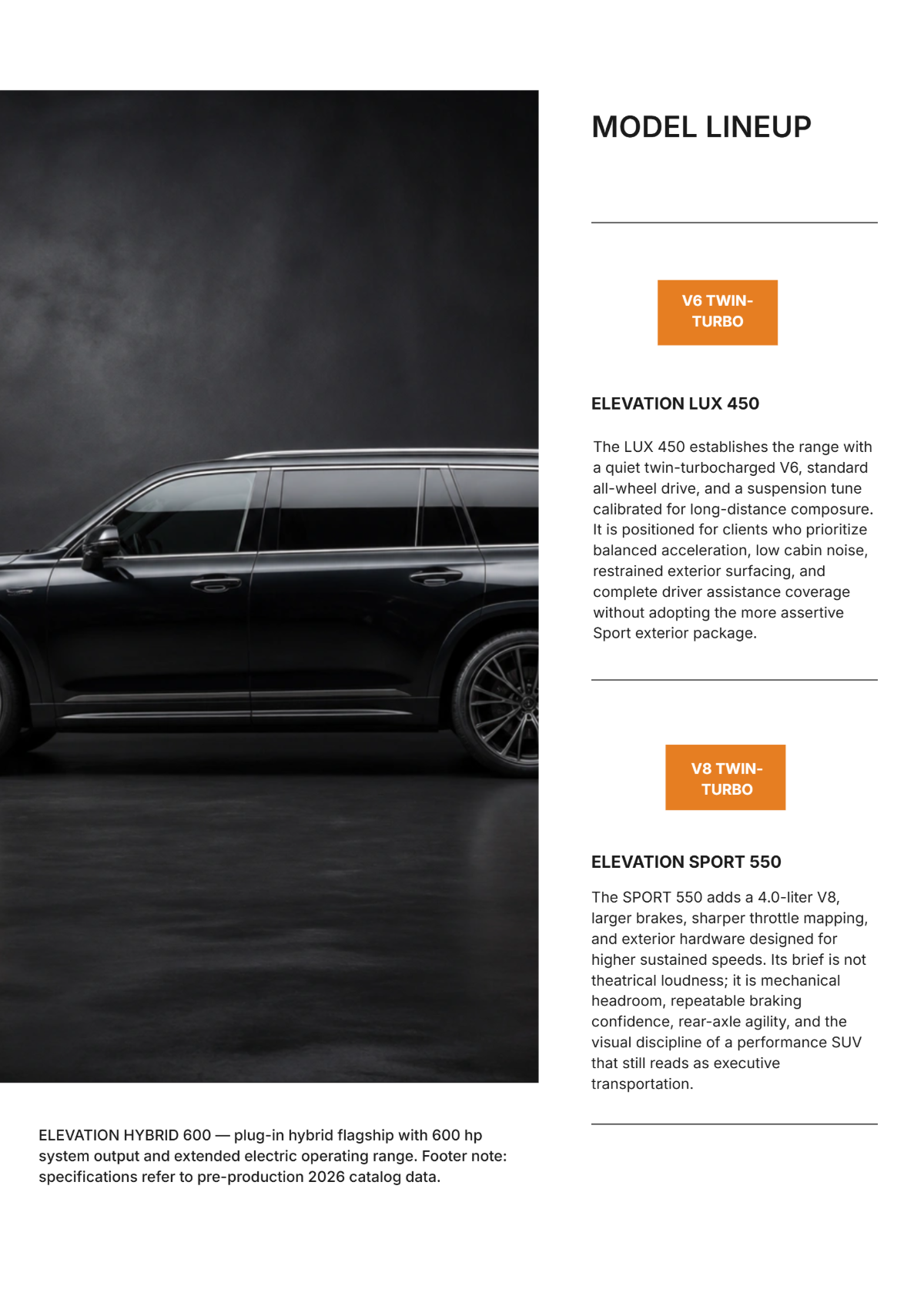 Free Vehicle Spec Sheet Catalog Template to Edit Online